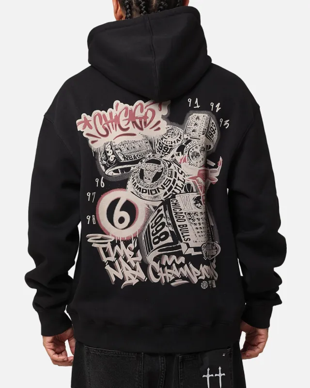 Mitchell & Ness Chicago Bulls Champs Graffiti Hoodie Faded