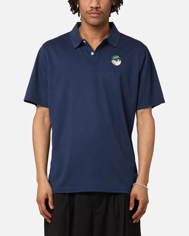 Malbon Pimento Performance Pique Polo Shirt Navy sold by Culture Kings