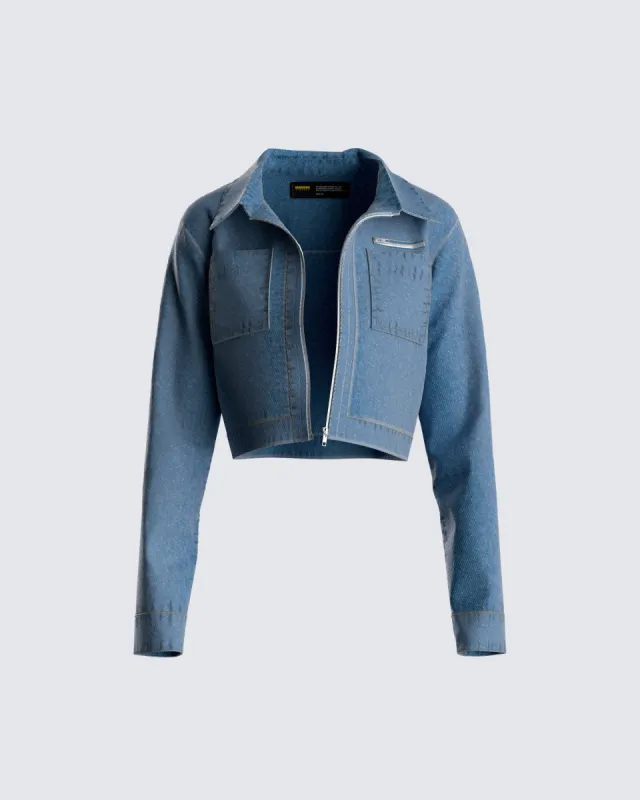 Amelia Denim Jacket sold by Finesse