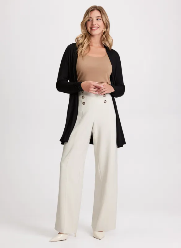 Open Front Top & Wide Leg Pants sold by Laura
