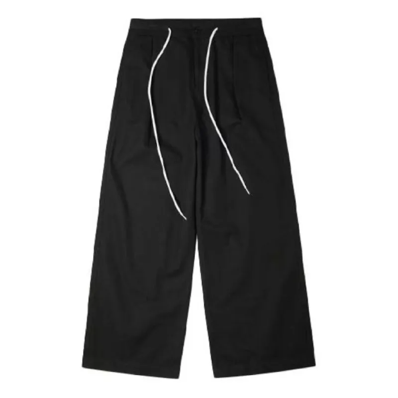 (WMNS) Converse Seasonal Wide Leg Woven Pants 'Black' 10022068-A01 sold by KicksCrew