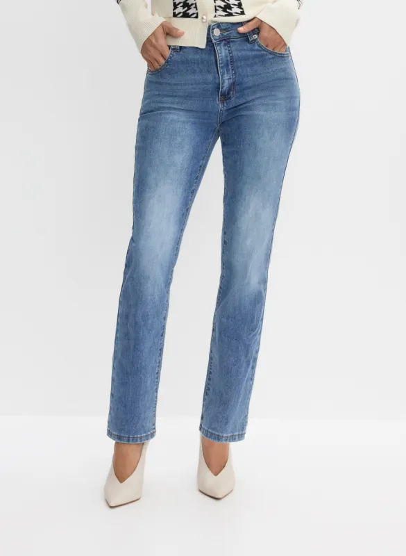 Rhinestone Detail Straight Leg Jeans sold by Melanie Lyne