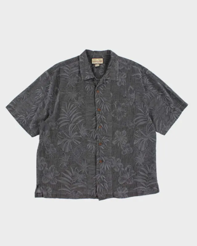 Jamaica Jaxx Grey Hawaiian Silk Shirt - XL sold by Rokit
