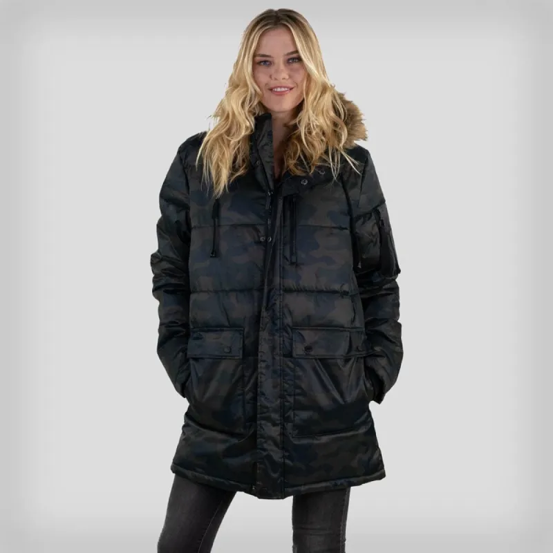 Members Only Women's Snorkel Puffer Oversized Jacket sold by Ruumur
