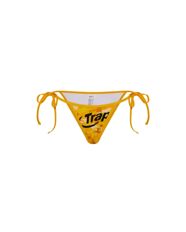 Womens Hyperdrive Bikini Tie Side Bottoms - Yellow Camo