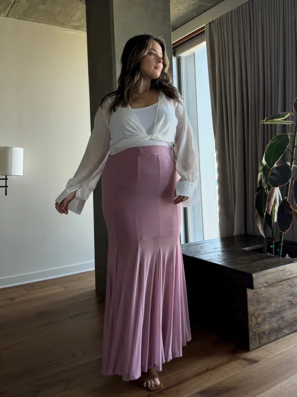 Plus Size Fishtail Maxi Skirt sold by 2020 Ave