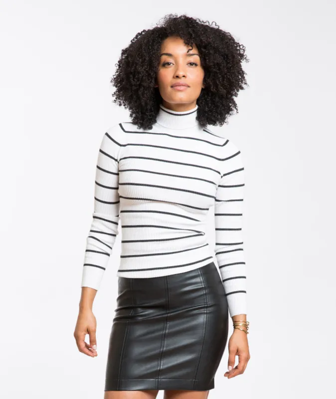 Parker Jersey Ribbed Turtleneck sold by Marine Layer