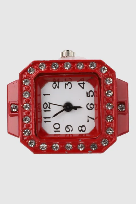Anillo reloj cuadrado color sold by Shasa