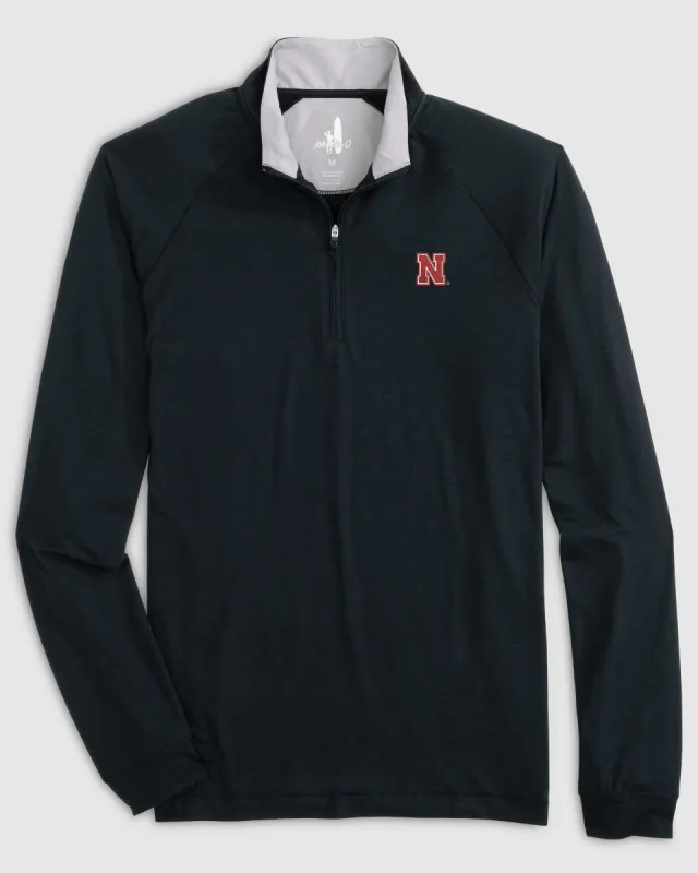 Nebraska Freeborne Performance 1/4 Zip sold by Johnnie-O