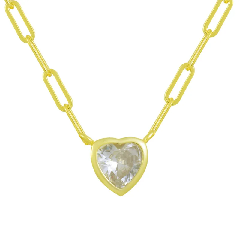 Heart in Chains Necklace sold by Evry Jewels