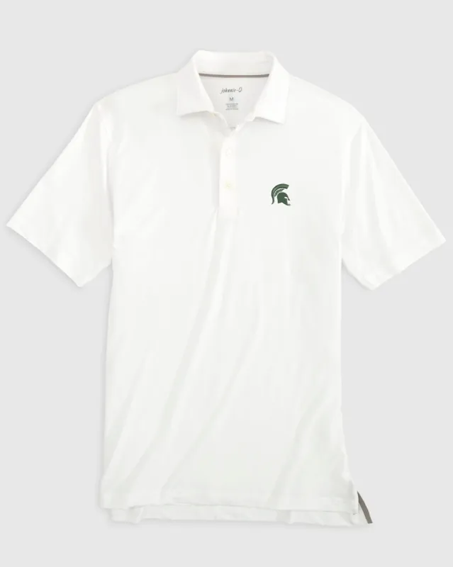 Michigan State Birdie Jersey Performance Polo - Spartan Logo sold by Johnnie-O