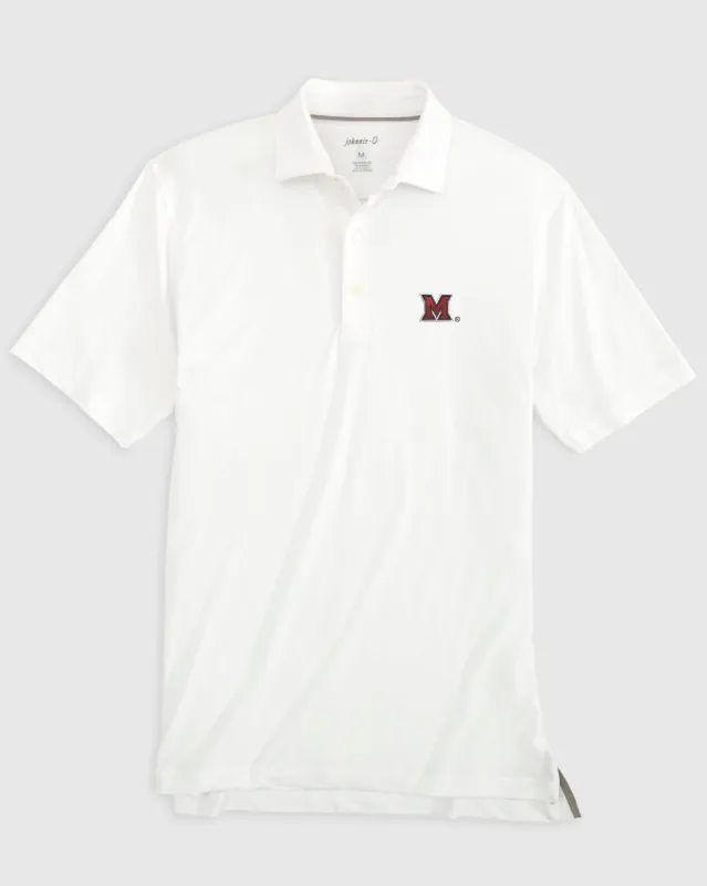 Miami of Ohio Birdie Jersey Performance Polo sold by Johnnie-O
