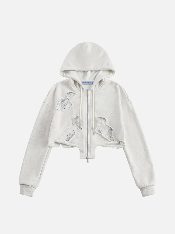 Aelfric Eden Flower Lace Zip Up Hoodie sold by Aelfric Eden