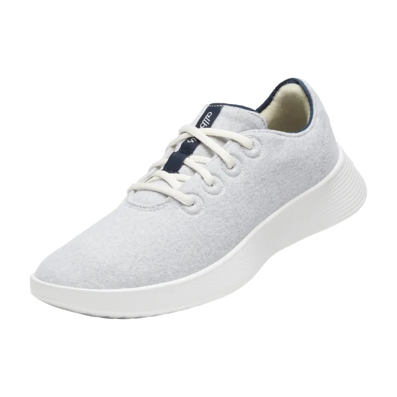 Men's Wool Runner 2 - Light Grey/True Navy (Blizzard Sole) sold by allbirds