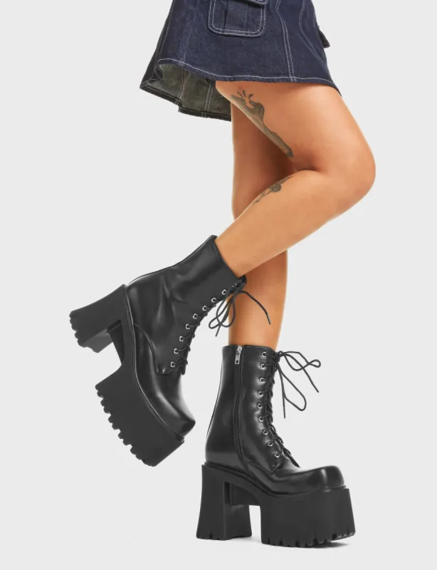 Passion Chunky Platform Ankle Boots sold by Lamoda