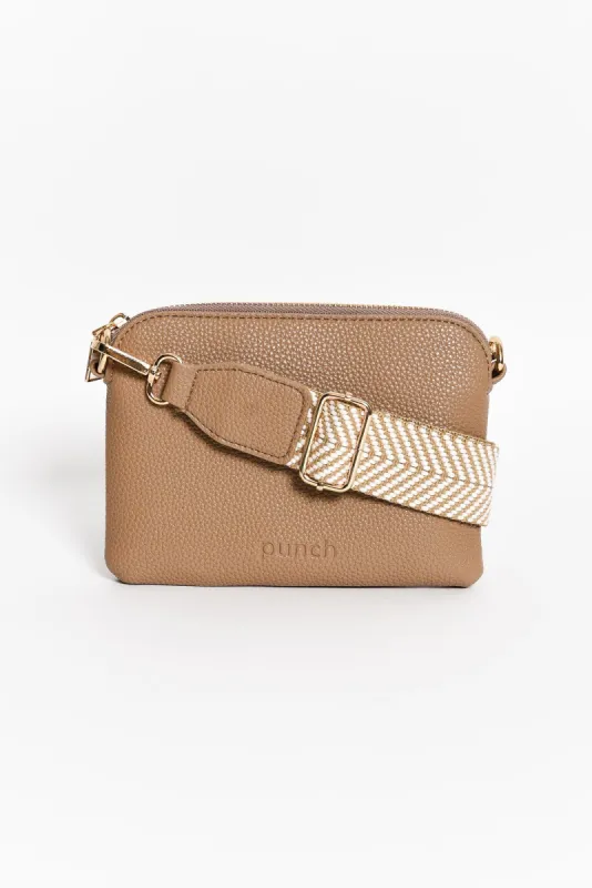 Sally Mocha Mini Crossbody Bag sold by Blue Bungalow