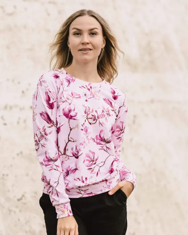 Casual Chic Print Shirt Ballet of Blossoms Pink sold by Ivalo.com