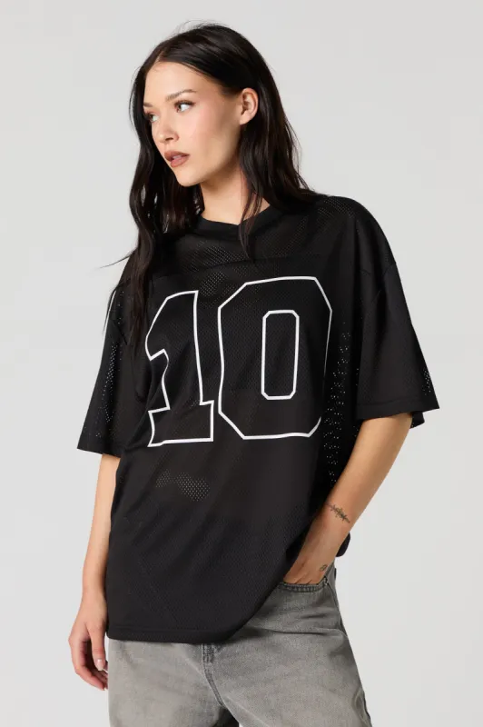 応援グッズ OVERSIZED C-MESH BASEBALL SHIRT size L 10 Graphic Mesh Jersey | Parallel