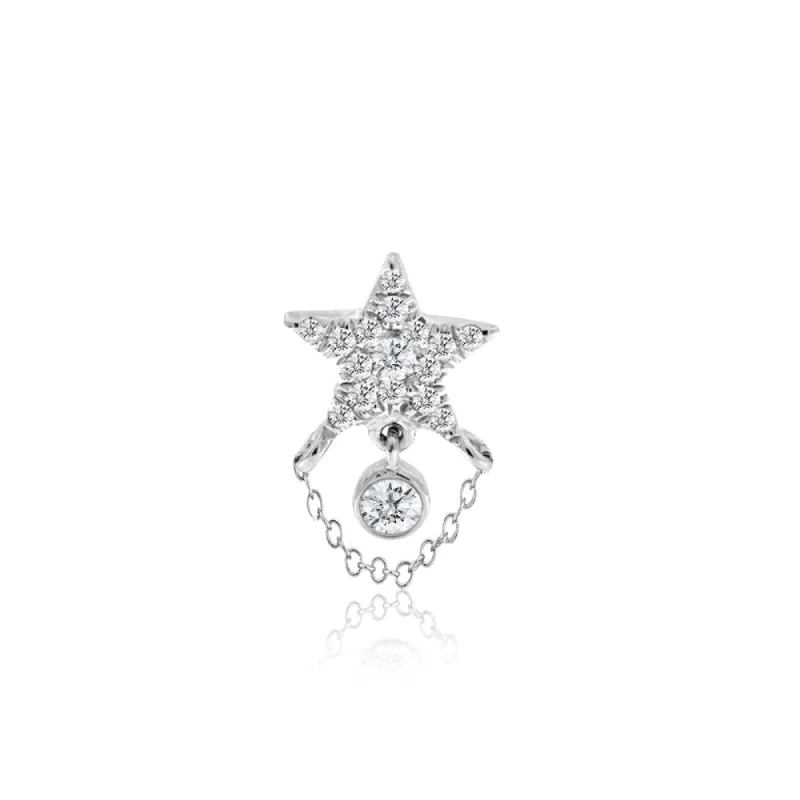 Diamond Star and Chain Stud sold by Meira T