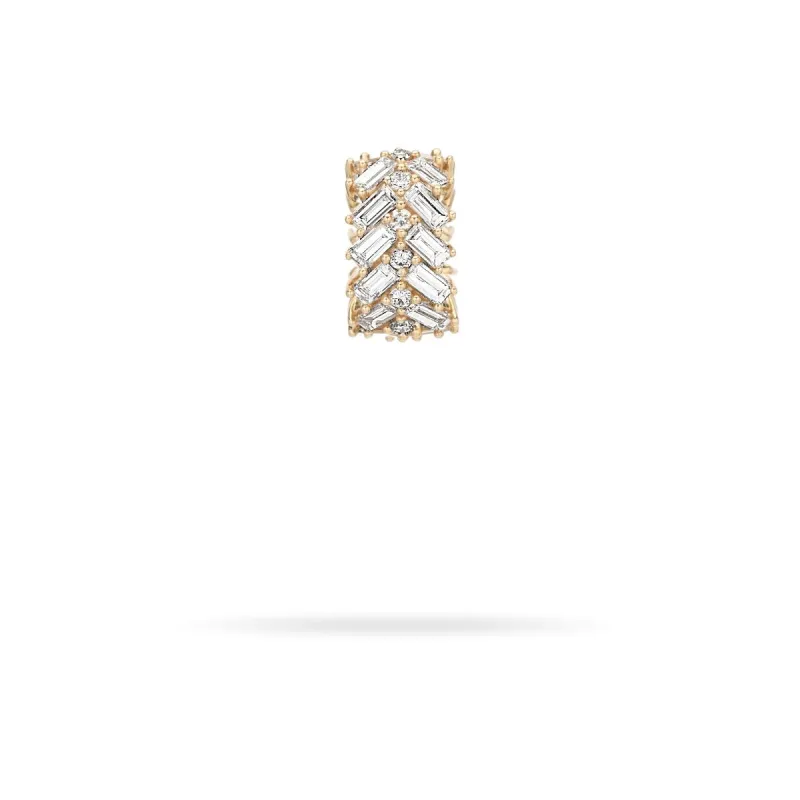 Diamond Chevron Baguette Big Bead - Lab Grown sold by Adina Reyter