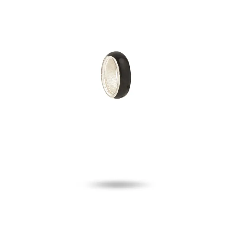 Black Enamel Mini Bead sold by Adina Reyter