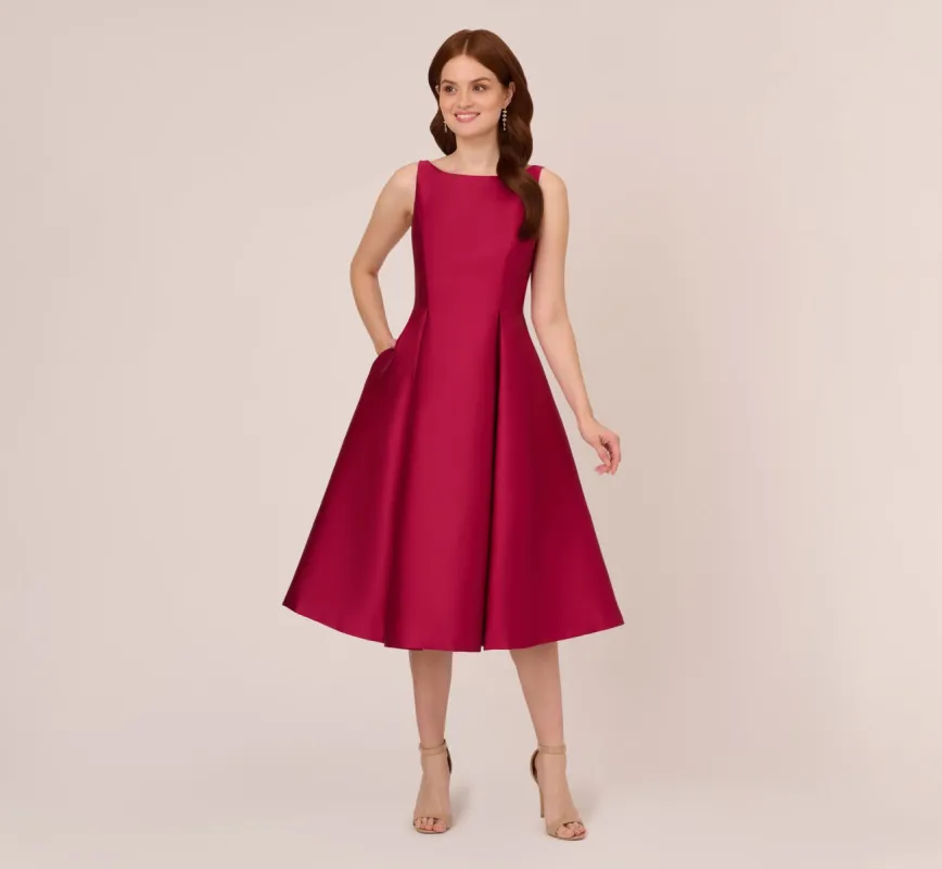 【海外限定】AdriannaPapell ドレス☆Red Mikado Petal Dress Adrianna Papell Mikado Petal Dress | Bloomingdale's