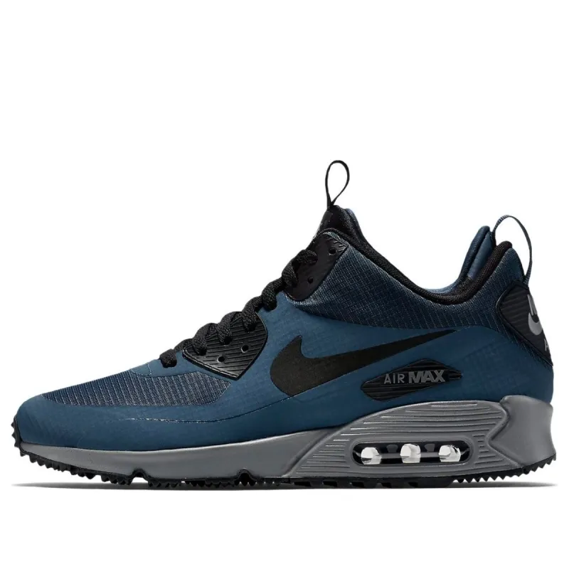 Nike Air Max 90 Mid Winter 'Squadron Blue Black' 806808-400 sold by KicksCrew