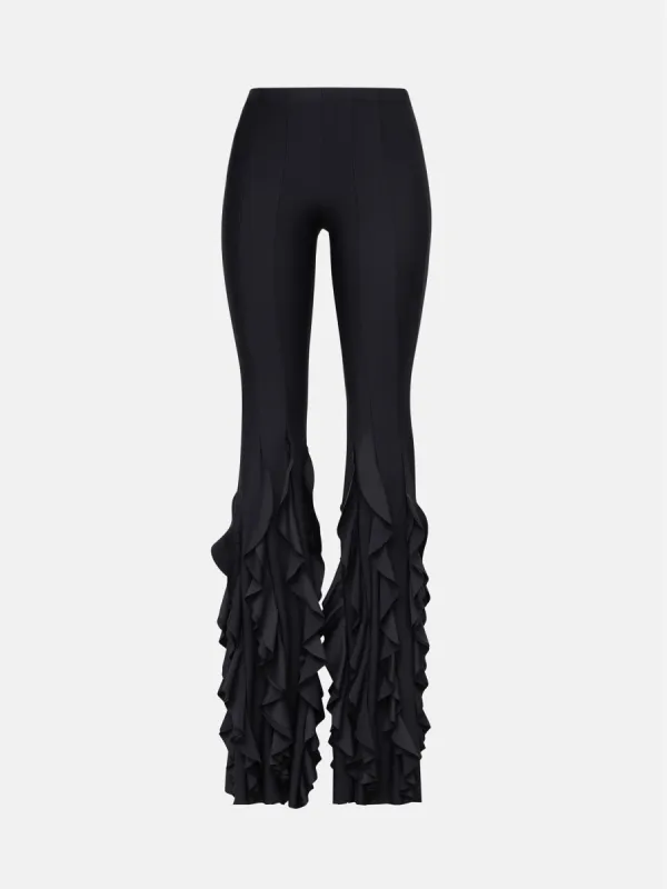 Rhonda Ruffle Trousers Black sold by Poster Girl
