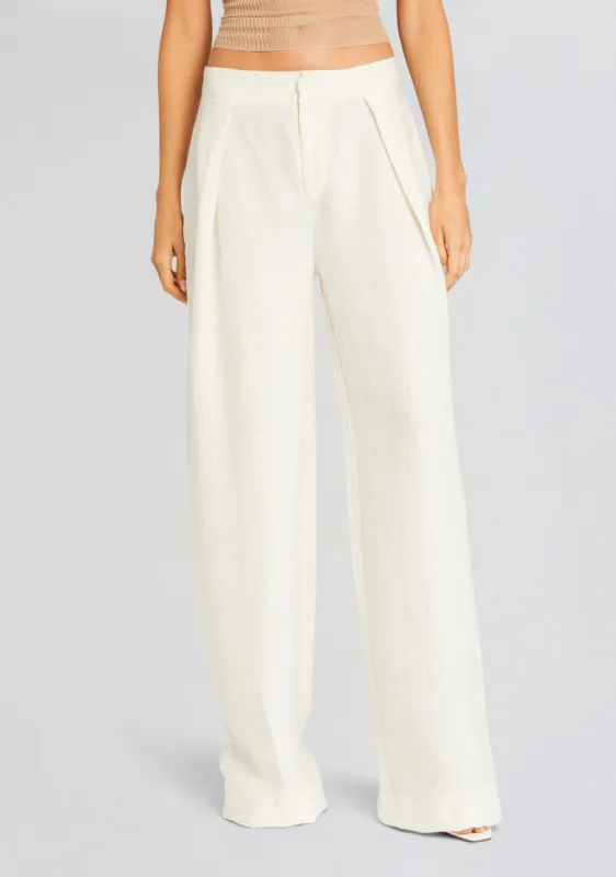 Myrtle Linen Pleated Pant sold by Retrofete