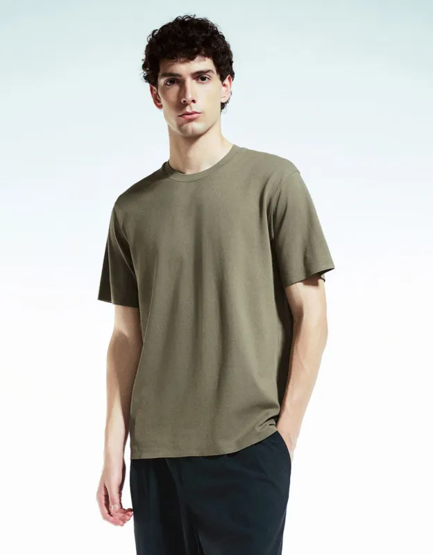 Crew Neck Loose T-Shirt sold by Urban Revivo