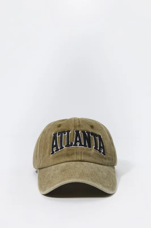 Atlanta Embroidered Washed Baseball Hat sold by Charlotte Russe