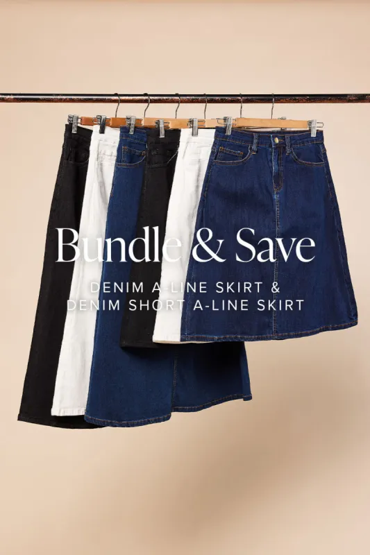 The A-Line Skirt & Short A-Line Skirt Bundle sold by Adrift