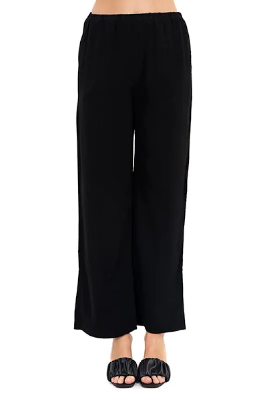 Pantalón amplio liso cintura elástica sold by Shasa