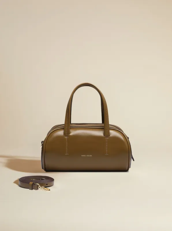 Hourglass Bowling Bag Mocha sold by Manu Atelier