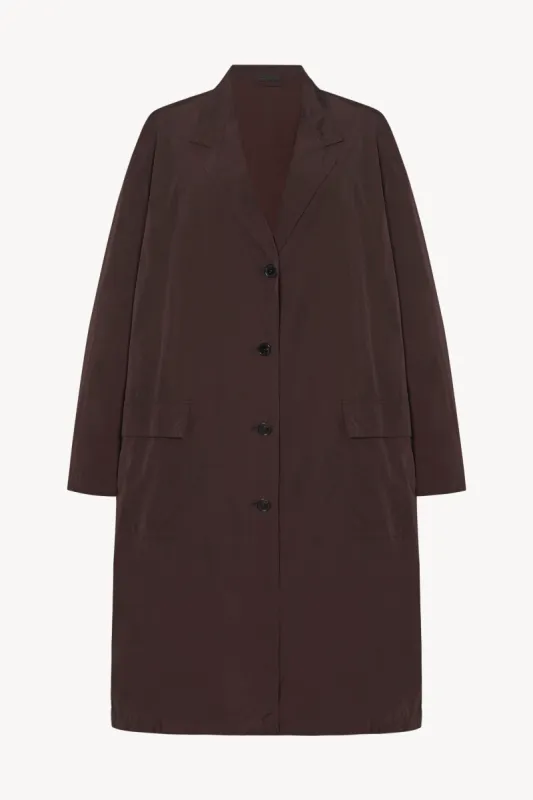 Adan Coat in Nylon sold by The Row