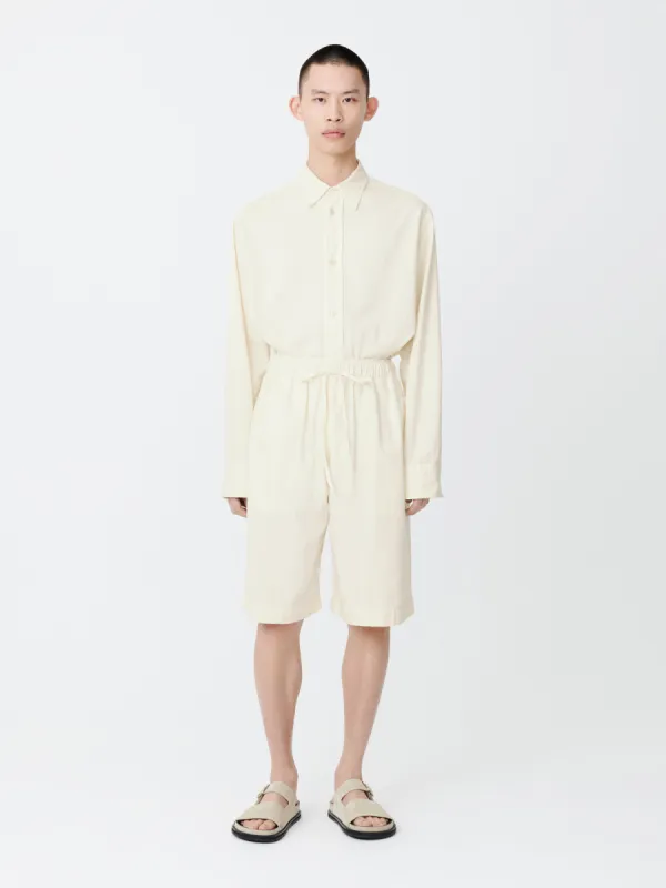 Ossi Denim Short in Parchment sold by Studio Nicholson