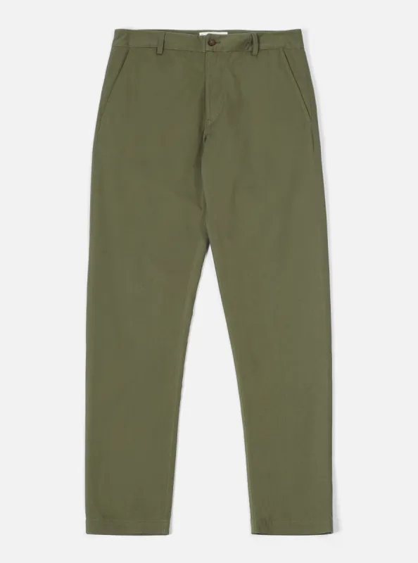Universal Works Aston Pant in Light Olive Twill sold by Universal Works
