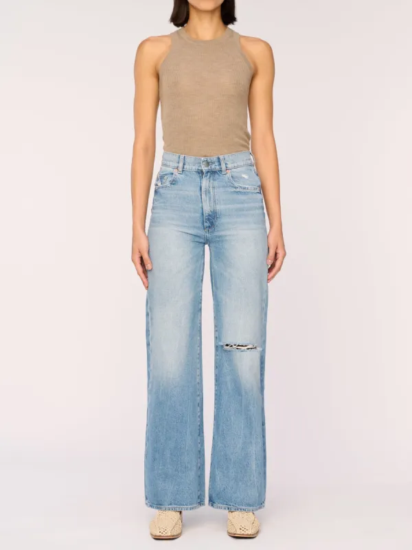 Hepburn Wide Leg High Rise Vintage 32" Jeans | Salton Sea Distressed sold by DL1961