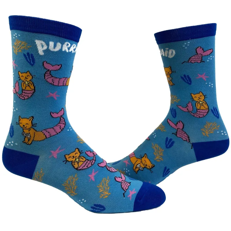 Womens Purr-Maid Socks sold by Crazy Dog T-Shirts