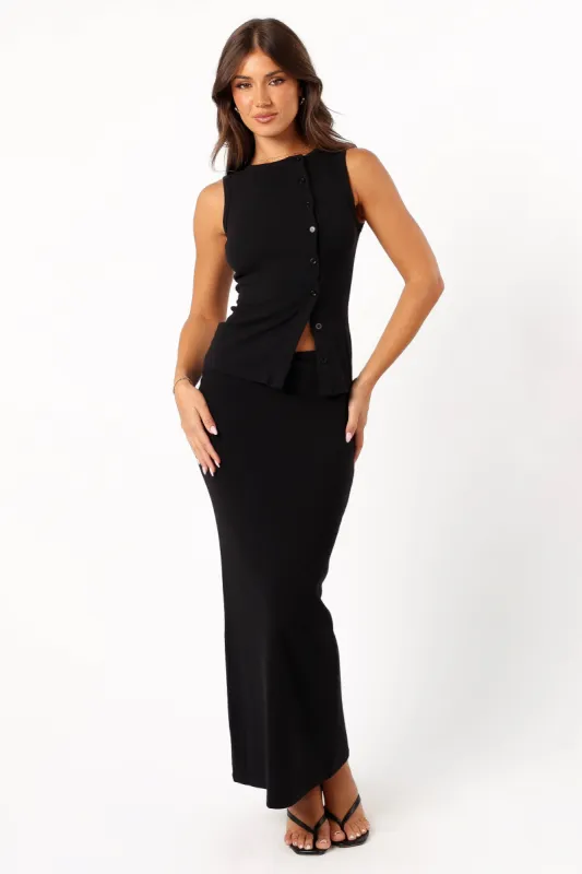 Adeline Two Piece Set - Black sold by Petal & Pup