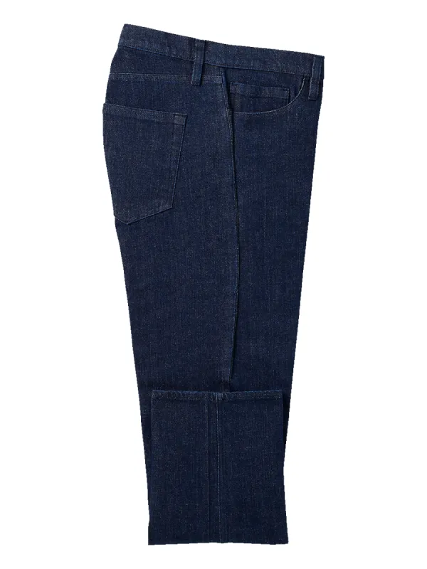 Denim Five Pocket Pants - Dark Blue sold by Paul Fredrick
