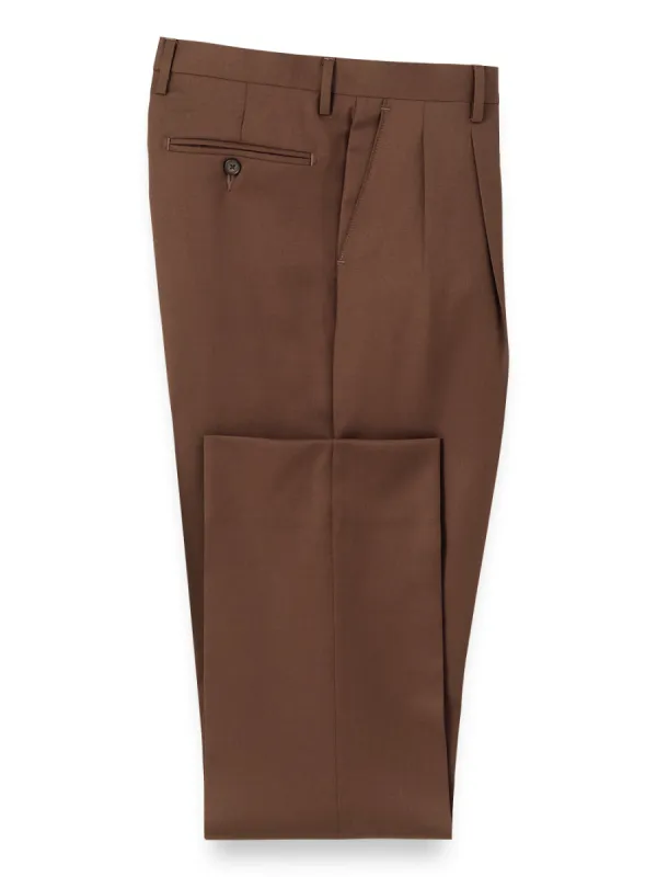 Wool Gabardine Pants - Brown sold by Paul Fredrick