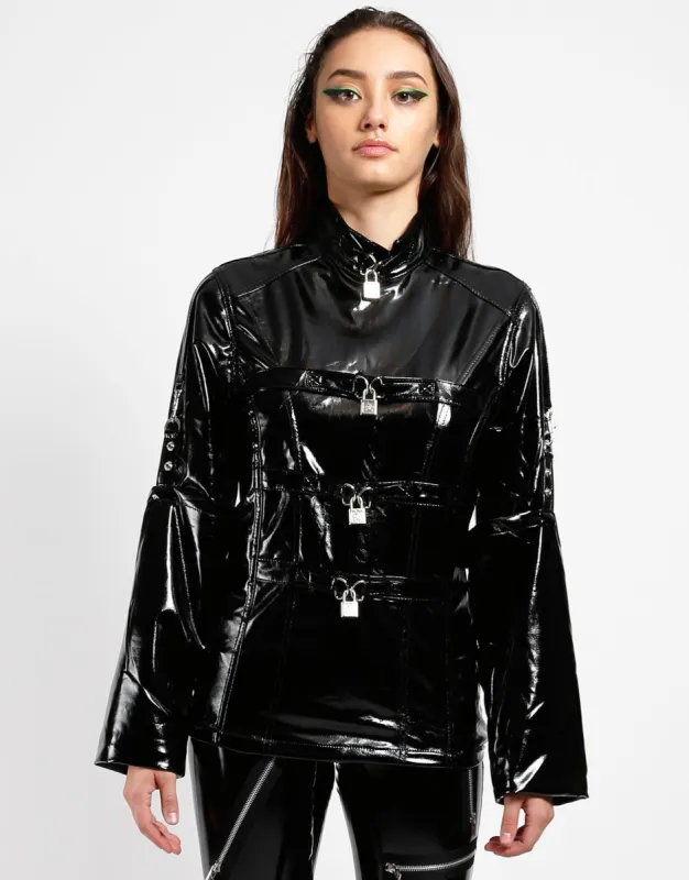 PVC VINYL BONDAGE LOCK JACKET sold by Tripp nyc