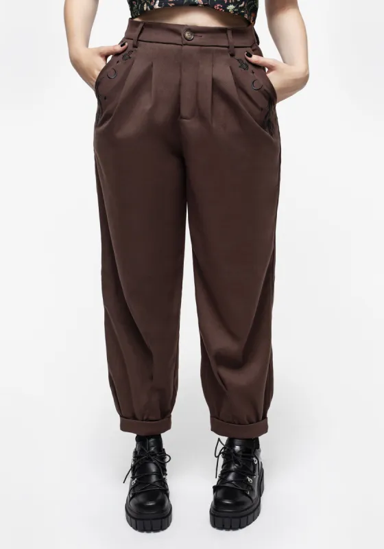 Dianne Embroidered Balloon Trousers sold by Disturbia
