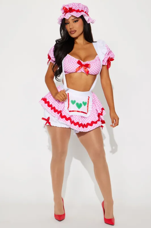 Berry Babe Cutie 3 Piece Costume Set - Pink sold by Fashion Nova