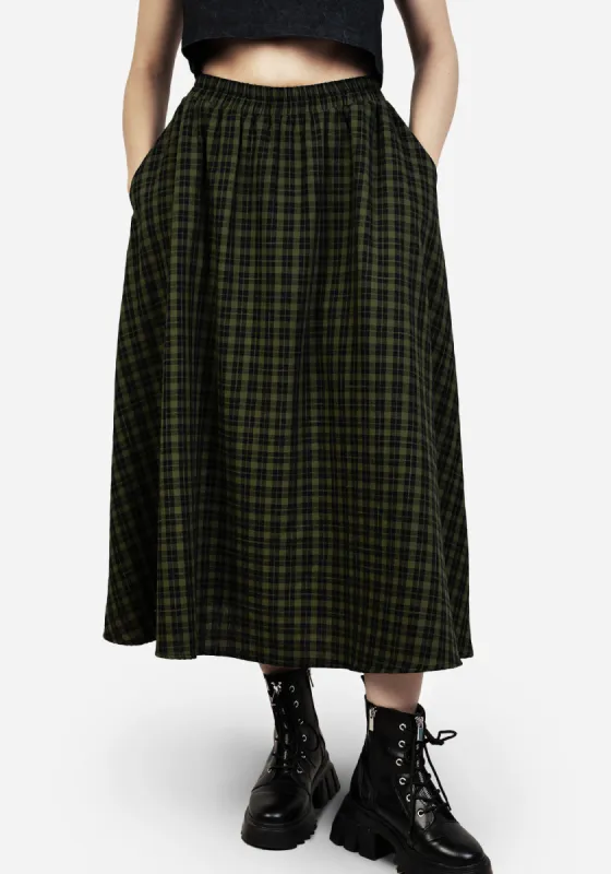Terra Midi Skirt sold by Disturbia