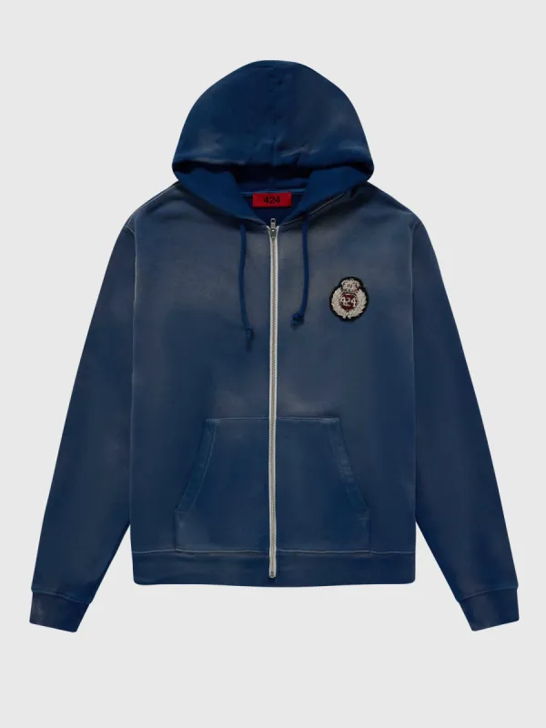 国内即発【BlackEyePatch】COLLEGE LOGO ZIP HOODIE全2色 SPANDEX LOGO ZIP HOODIE MULTI – BlackEyePatch