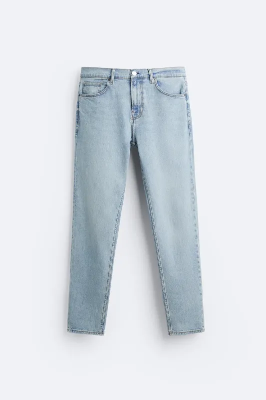 Zara - Slim Fit Jeans In Beige - 29 - Man sold by Zara