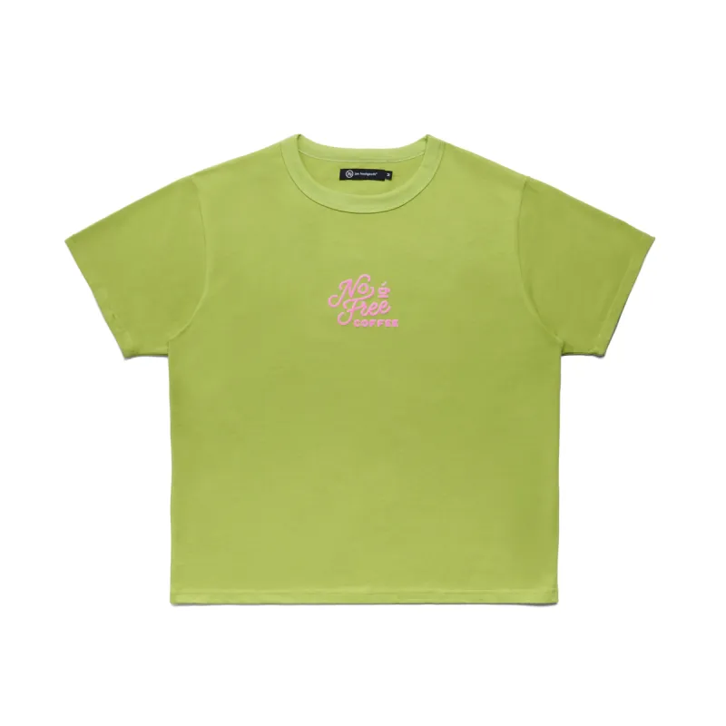 Joe Freshgoods x No Free Coffee: Serve Ya Up Tee (Leaf Green) sold by Joe Fresh Goods