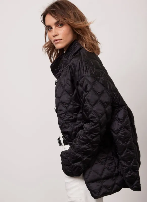 Black Lightweight Quilt Jacket sold by Mint Velvet